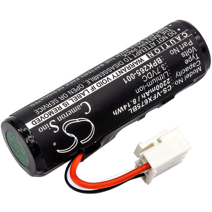 3.7V, 2200mAh, Li-ion Battery fits Verifone, C680, C680 3g-bt-wifi, 8.14Wh