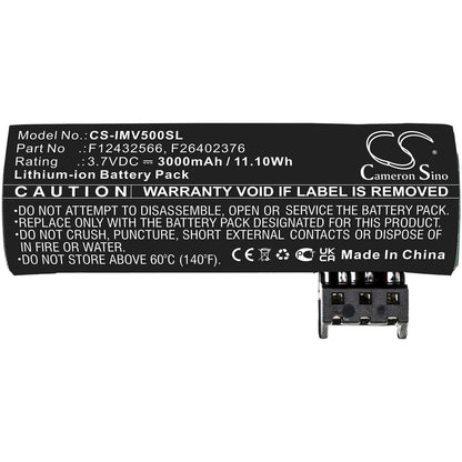 3.7V, 3000mAh, Li-ion Battery fits Ingenico, Move 5000, Move 5000f, 11.1Wh