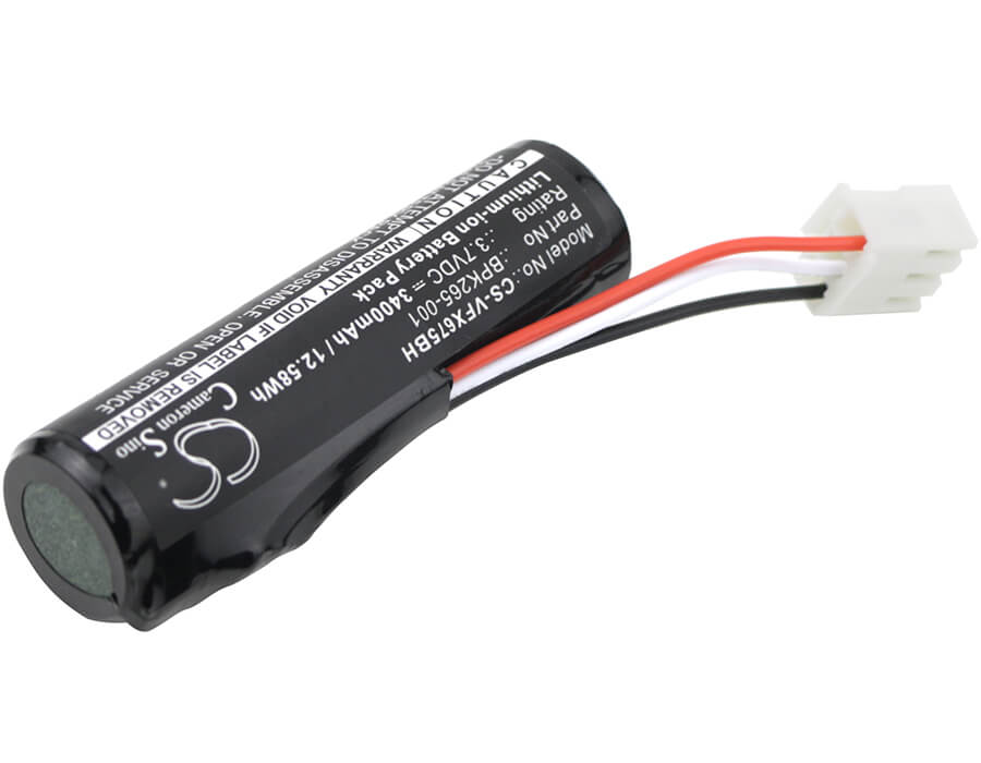 3.7V, 3400mAh, Li-ion Battery fits Verifone, C680, C680 3g-bt-wifi, 12.58Wh