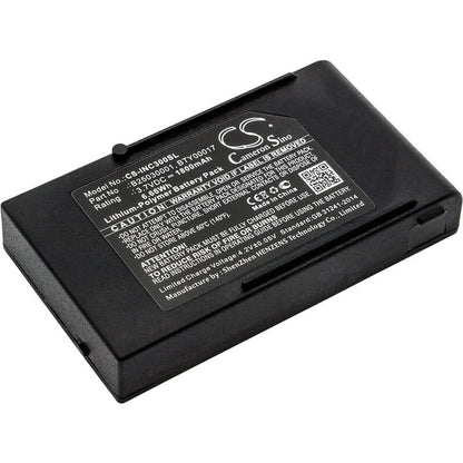 3.7V, 1800mAh, Li-Polymer Battery fits Ingenico, Db Cox3, 6.66Wh