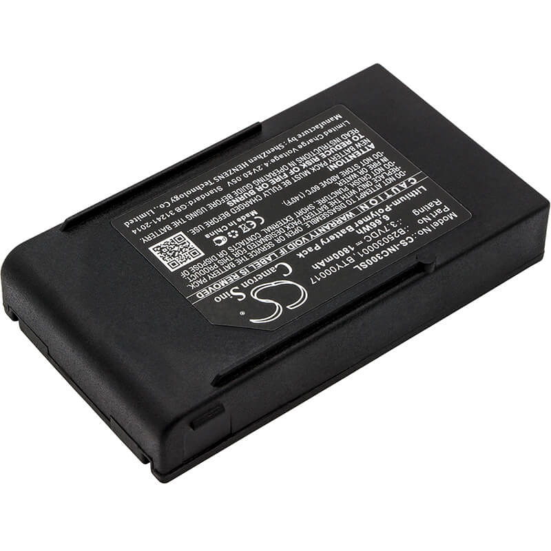 3.7V, 1800mAh, Li-Polymer Battery fits Ingenico, Db Cox3, 6.66Wh