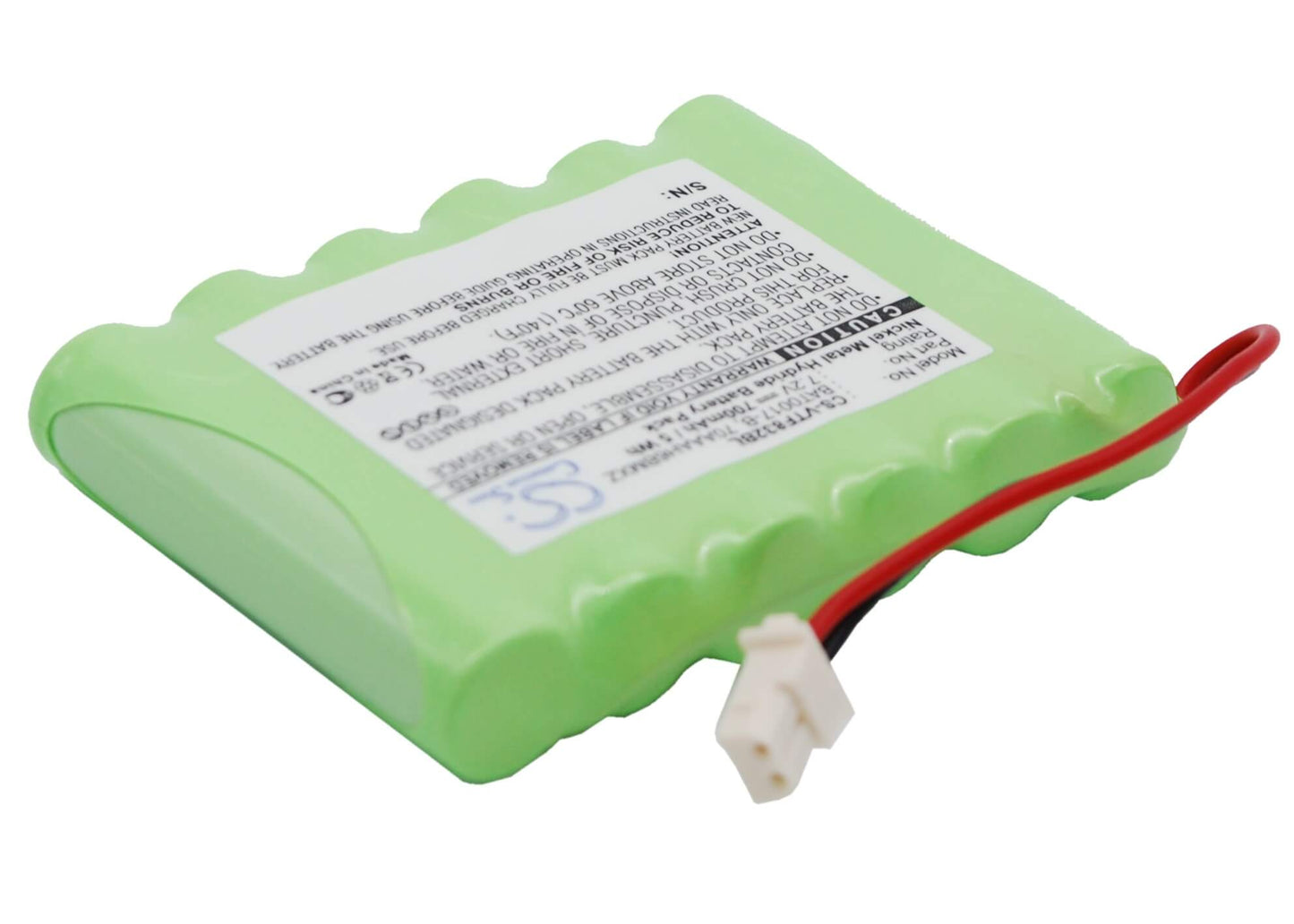 7.2V, 700mAh, Ni-MH Battery fits Verifone, Nurit 3020, Nurit 3020u, 5.04Wh