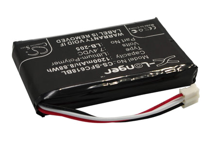 7.4V, 1200mAh, Li-Polymer Battery fits Safescan, 6185, 8.88Wh