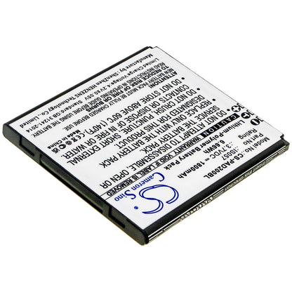 3.7V, 1800mAh, Li-Polymer Battery fits Pax, D200, D200t, 6.66Wh