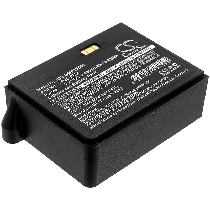 7.4V, 1300mAh, Li-ion Battery fits Blue, Bamboo P25, P25i, 9.62Wh