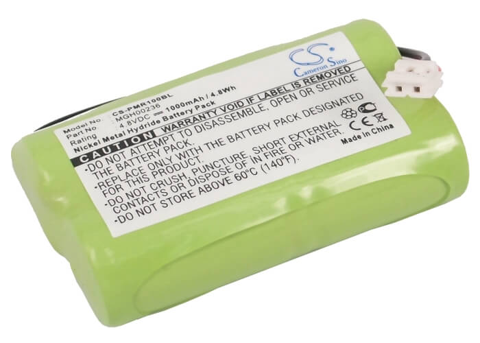 4.8V, 1000mAh, Ni-MH Battery fits Topcard, Pmr100, 4.8Wh