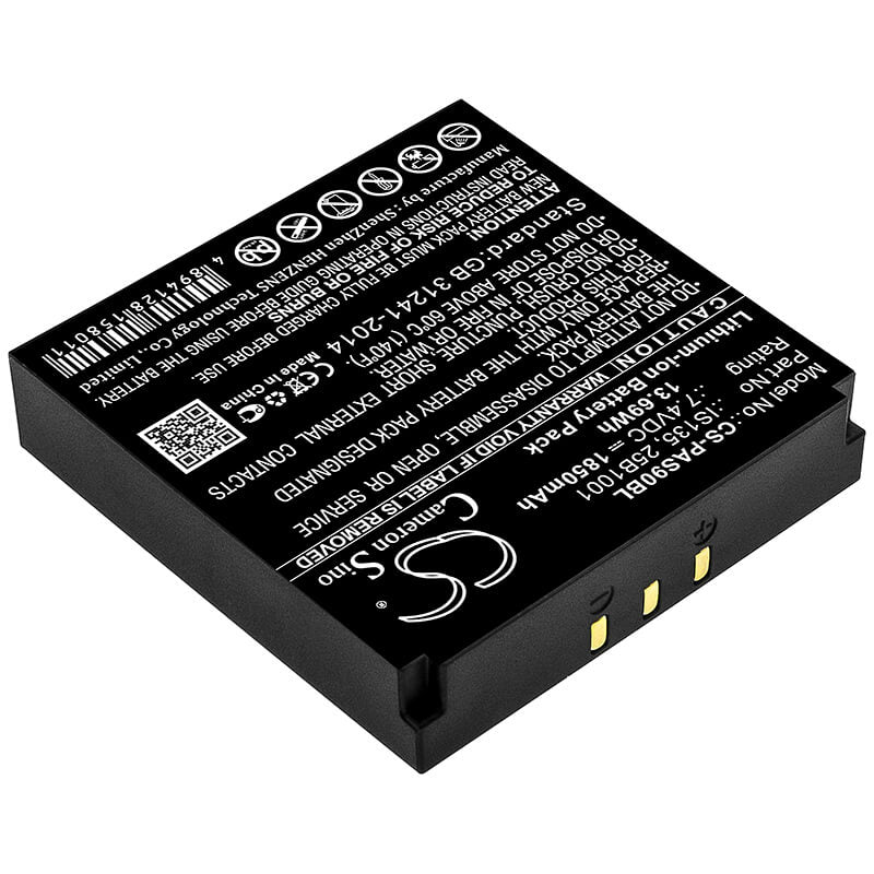 7.4V, 1850mAh, Li-ion Battery fits Pax, Iras 900k, P90, 13.69Wh