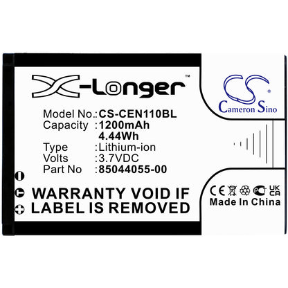 3.7V, 1200mAh, Li-ion Battery fits Cce, 1100 Neo, 4.44Wh
