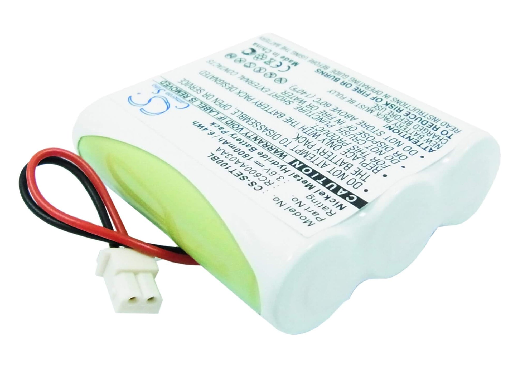 3.6V, 1800mAh, Ni-MH Battery fits Sagem, Cdk P2000, Cdk P2000 Gsm, 6.48Wh