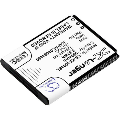 3.7V, 950mAh, Li-ion Battery fits Kap Else, Eskapad, Es-kap-ad Vr, 3.515Wh
