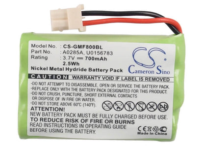 3.6V, 700mAh, Ni-MH Battery fits Dejavoo, M5, M8, 2.52Wh