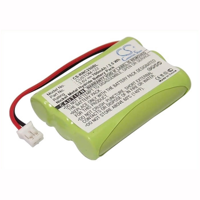 3.6V, 700mAh, Ni-MH Battery fits Resistacap Inc, N250aaaf3wl, 2.52Wh