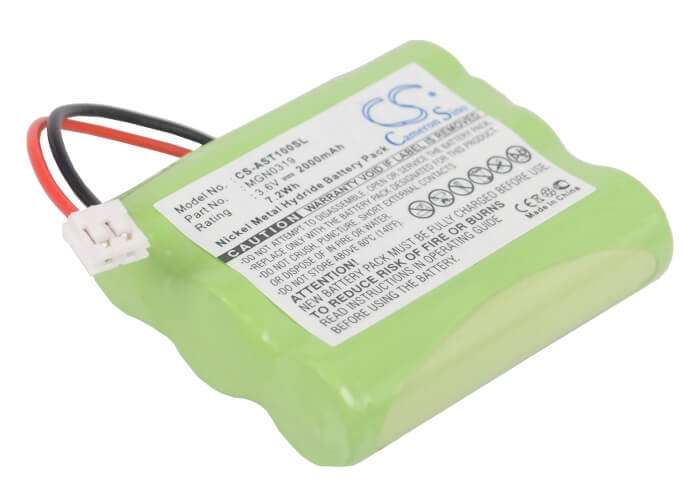 3.6V, 2000mAh, Ni-MH Battery fits Ascom, Eft20-r, Eft20-s, 7.2Wh