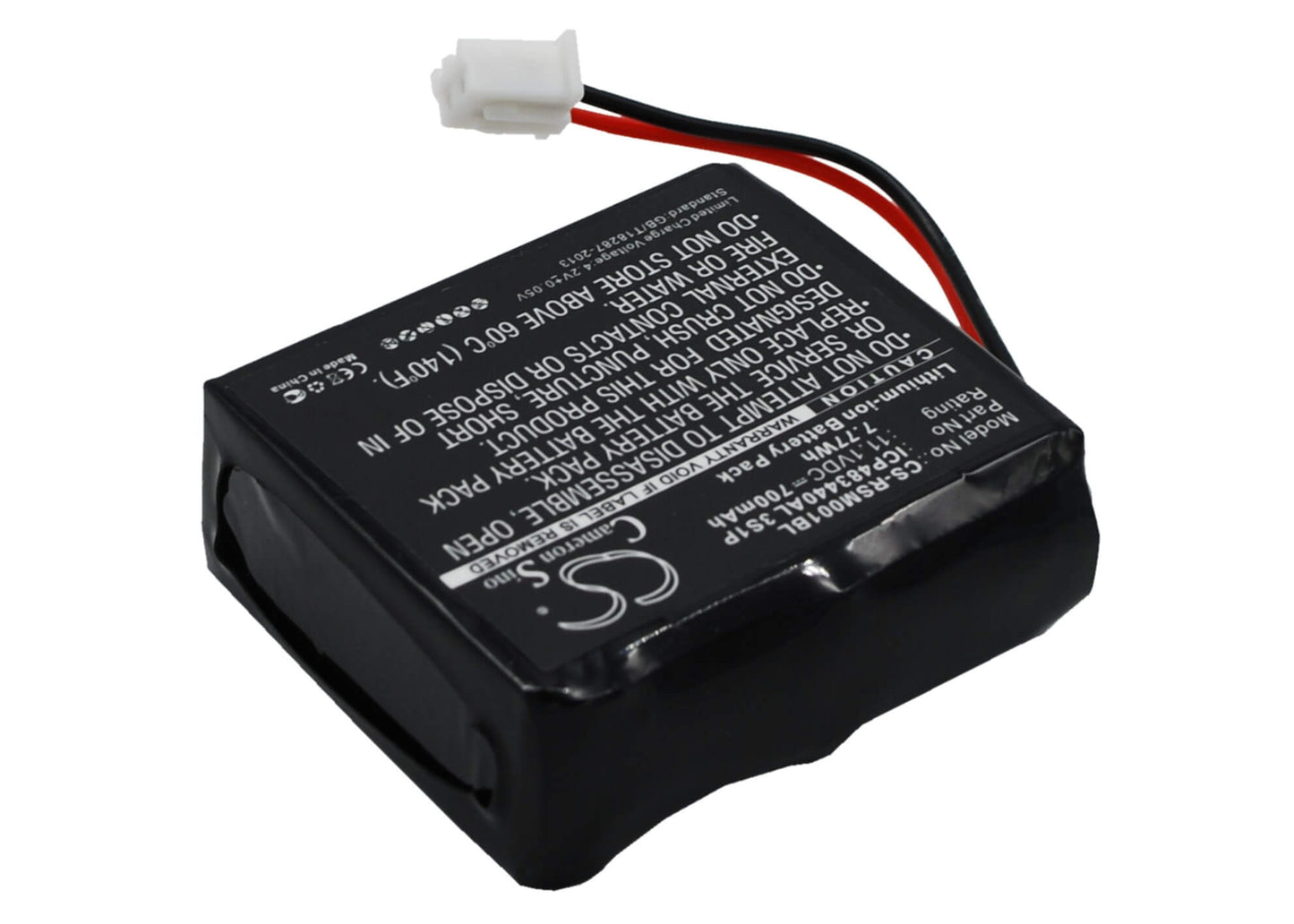 11.1V, 700mAh, Li-ion Battery fits Ratiotec, Soldi Smart, Soldi Smart Banknote Tester, 7.77Wh