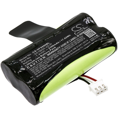 7.4V, 2300mAh, Li-ion Battery fits Verifone, X970, X990, 17.02Wh