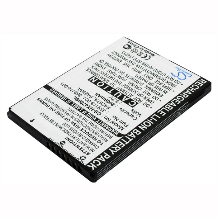 3.7V, 2000mAh, Li-ion Battery fits Hp, Ipaq Hx4700, Ipaq Hx4705, 7.4Wh