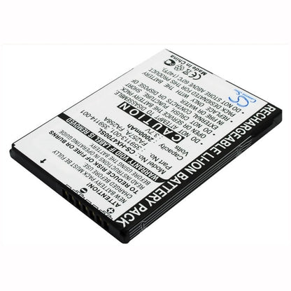 3.7V, 2000mAh, Li-ion Battery fits Hp, Ipaq Hx4700, Ipaq Hx4705, 7.4Wh