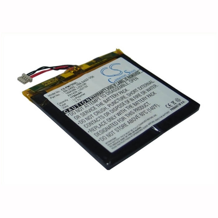 3.7V, 1700mAh, Li-Polymer Battery fits Palm, I705, Tungsten C, 6.29Wh