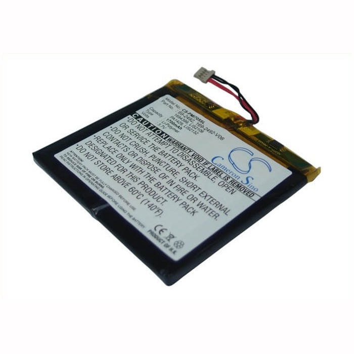 3.7V, 1700mAh, Li-Polymer Battery fits Palm, I705, Tungsten C, 6.29Wh