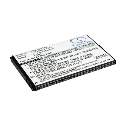 3.7V, 1300mAh, Li-ion Battery fits Acer, Allegro, M310, 4.81Wh