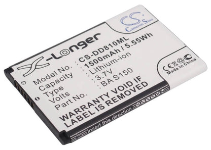 3.7V, 1500mAh, Li-ion Battery fits Sprint, Ppc-6800, 5.55Wh
