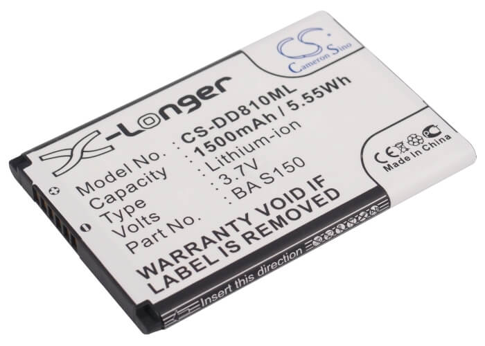 3.7V, 1500mAh, Li-ion Battery fits Verizon, Xv6800, Xv-6800, 5.55Wh