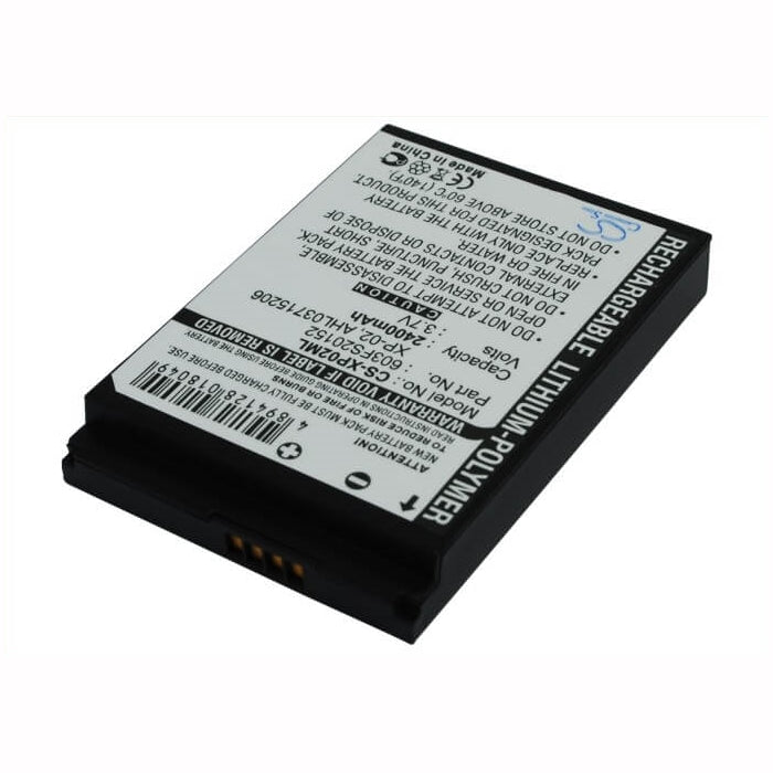 3.7V, 2400mAh, Li-Polymer Battery fits O2, Xda Apollo, Xda Atom Life, 8.88Wh