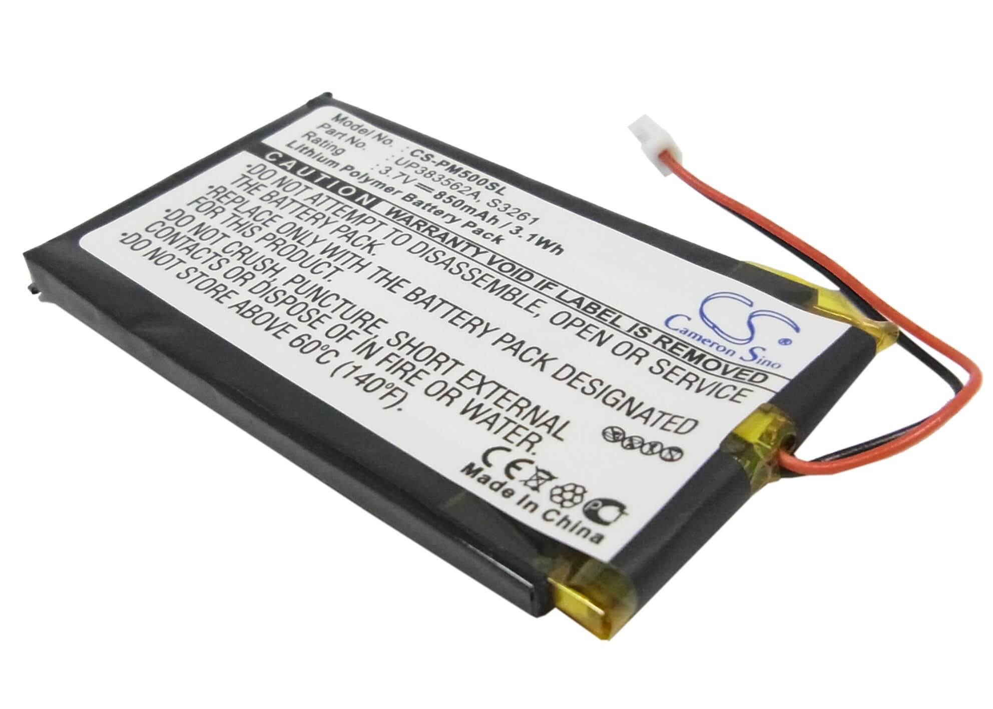 3.7V, 850mAh, Li-Polymer Battery fits Ibm, Workpad 8602-10u, Workpad C500, 3.145Wh
