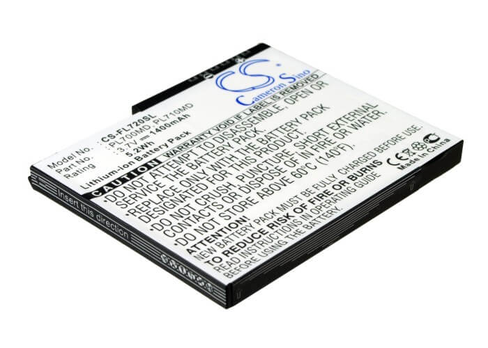 3.7V, 1400mAh, Li-ion Battery fits Fujitsu, Loox 700, Loox 710, 5.18Wh