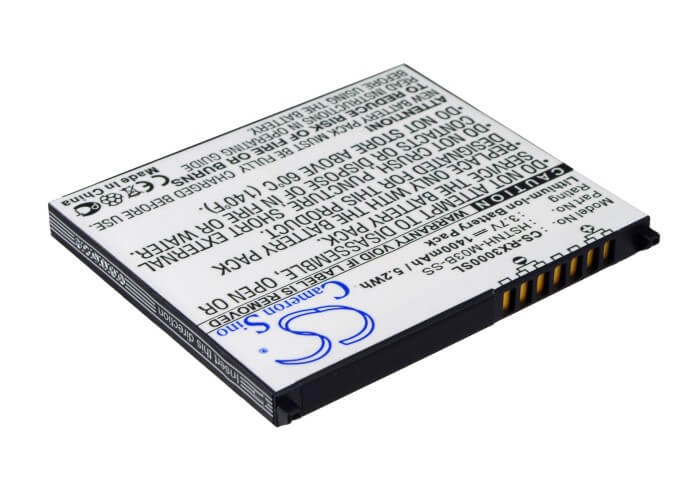 3.7V, 1400mAh, Li-ion Battery fits Hp, Ipaq Hx2000, Ipaq Hx2100, 5.18Wh
