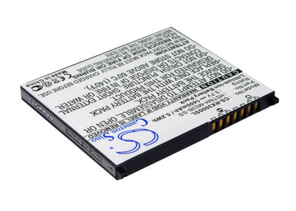 3.7V, 1400mAh, Li-ion Battery fits Hp, Ipaq Hx2000, Ipaq Hx2100, 5.18Wh
