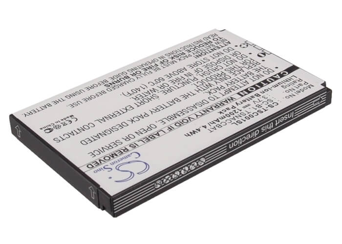 3.7V, 1200mAh, Li-ion Battery fits Terrestar, Genus, 4.44Wh