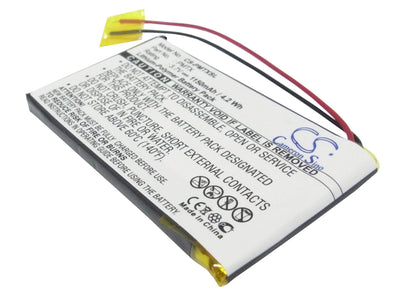 3.7V, 1150mAh, Li-Polymer Battery fits Palm, Tungsten Tx, 4.255Wh