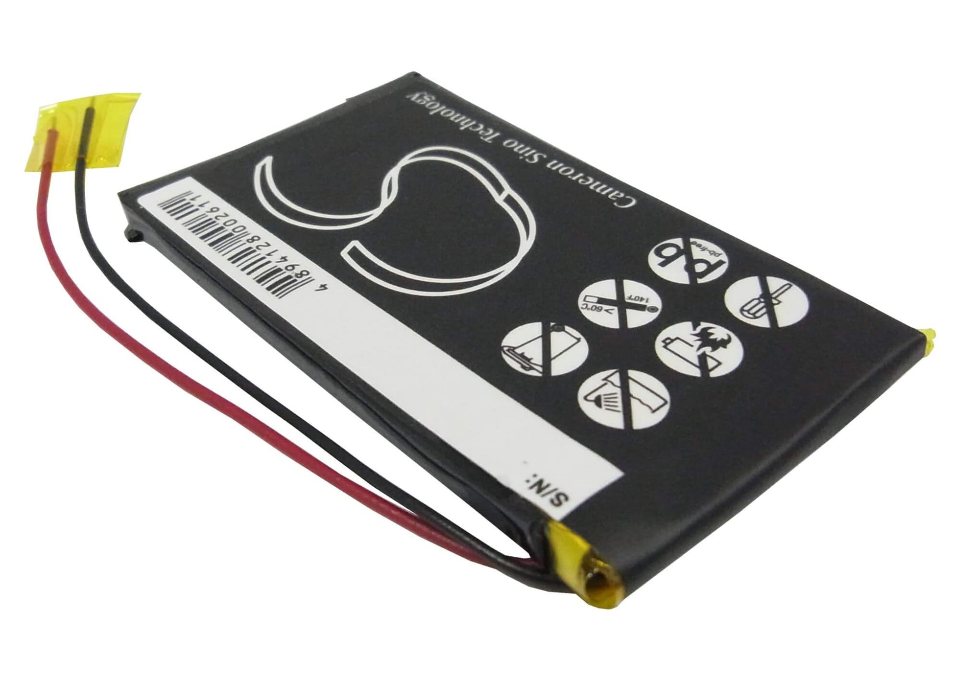 3.7V, 1150mAh, Li-Polymer Battery fits Palm, Tungsten Tx, 4.255Wh