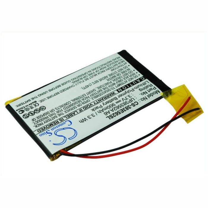 3.7V, 900mAh, Li-Polymer Battery fits Palm, Tungsten E, 3.33Wh