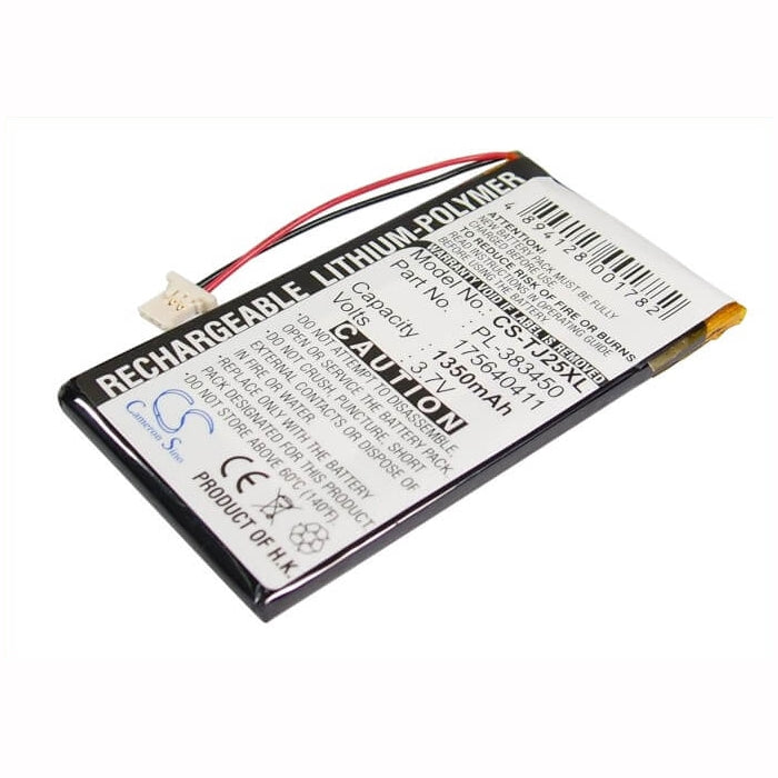 3.7V, 1350mAh, Li-Polymer Battery fits Sony, Clie Peg-j25, Clie Peg-tj35, 4.995Wh