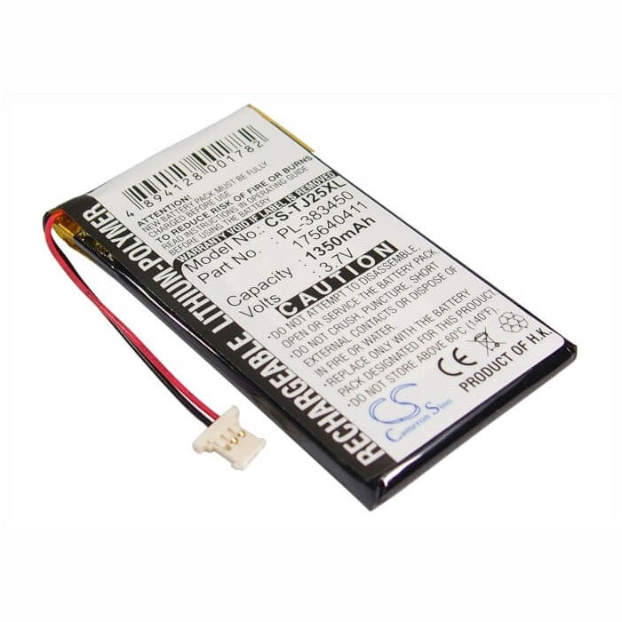 3.7V, 1350mAh, Li-Polymer Battery fits Sony, Clie Peg-j25, Clie Peg-tj35, 4.995Wh