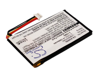 3.7V, 1000mAh, Li-Polymer Battery fits Toshiba, Genio E300, Genio E310, 3.7Wh
