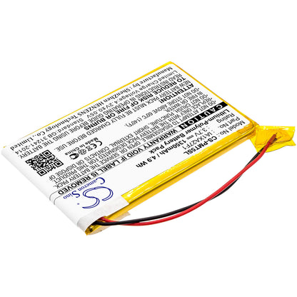 3.7V, 1350mAh, Li-Polymer Battery fits Palm, Tungsten T5, 4.995Wh