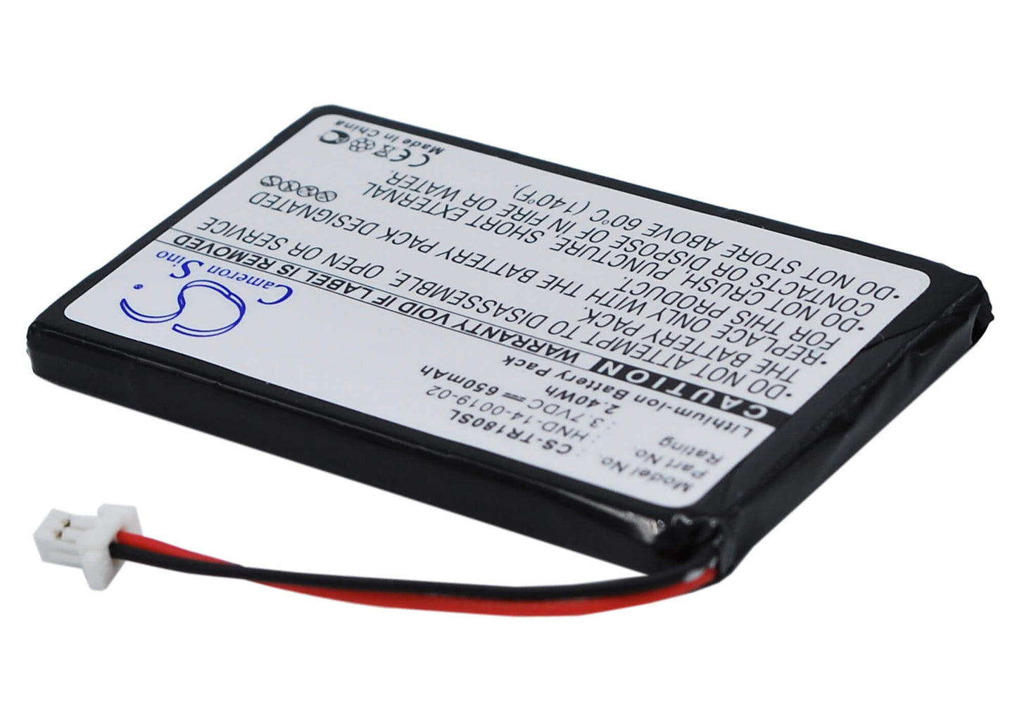 3.7V, 650mAh, Li-ion Battery fits Palm, Treo 180, Treo 180g, 2.405Wh
