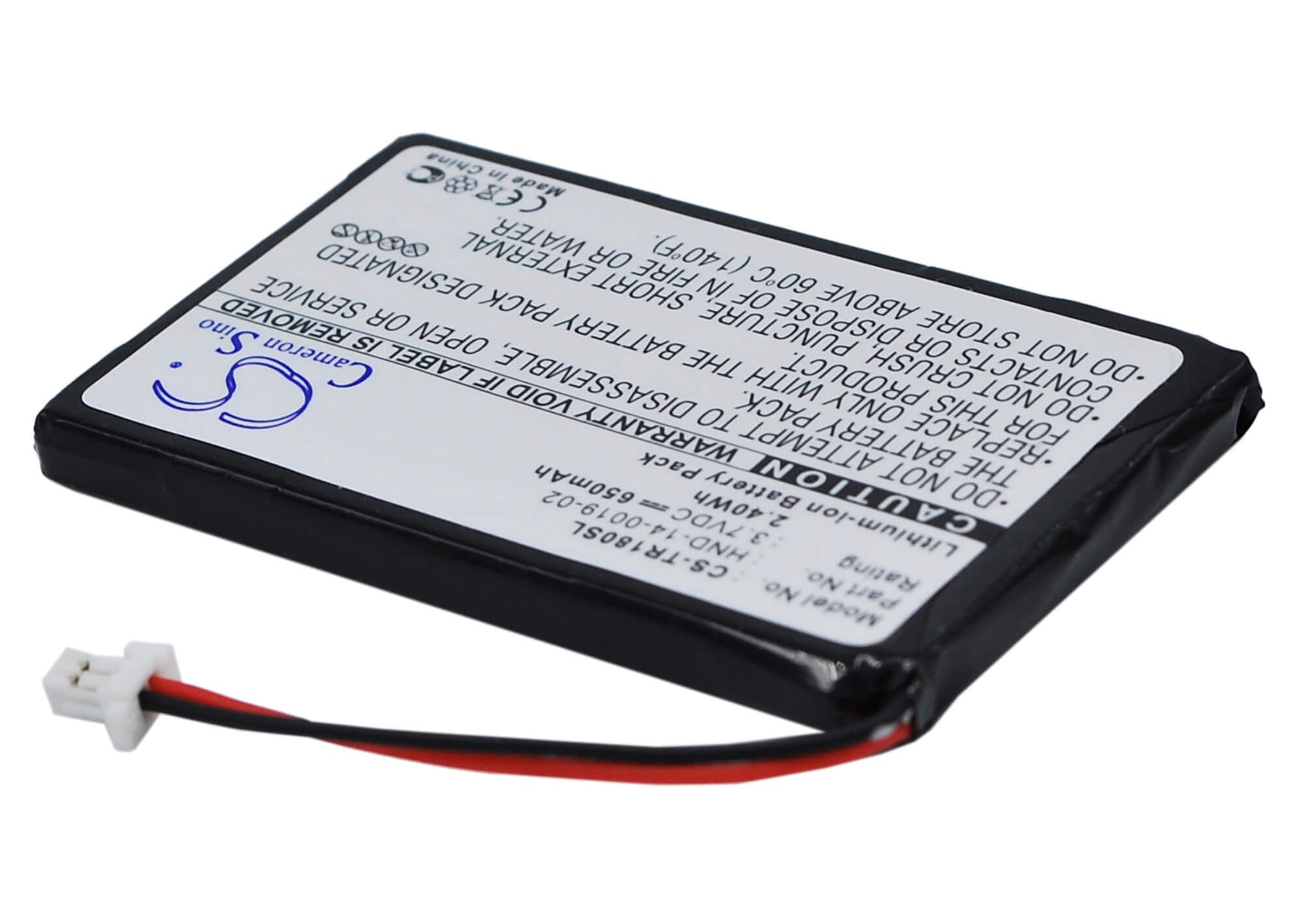 3.7V, 650mAh, Li-ion Battery fits Palm, Treo 180, Treo 180g, 2.405Wh