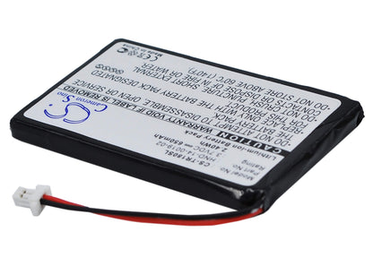 3.7V, 650mAh, Li-ion Battery fits Palm, Treo 180, Treo 180g, 2.405Wh