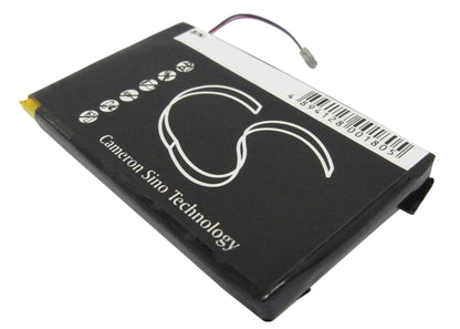 3.7V, 1100mAh, Li-Polymer Battery fits Sony, Clie Peg-n600c, Clie Peg-n610, 4.07Wh