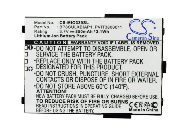 3.7V, 850mAh, Li-ion Battery fits Rover, P4, 3.145Wh