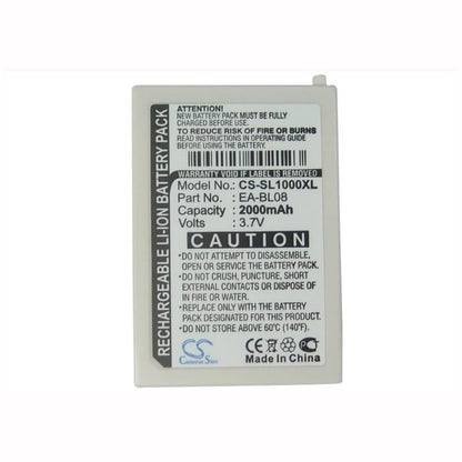 3.7V, 2000mAh, Li-ion Battery fits Sharp, Zaurus Sl-c1000, Zaurus Sl-c3000, 7.4Wh