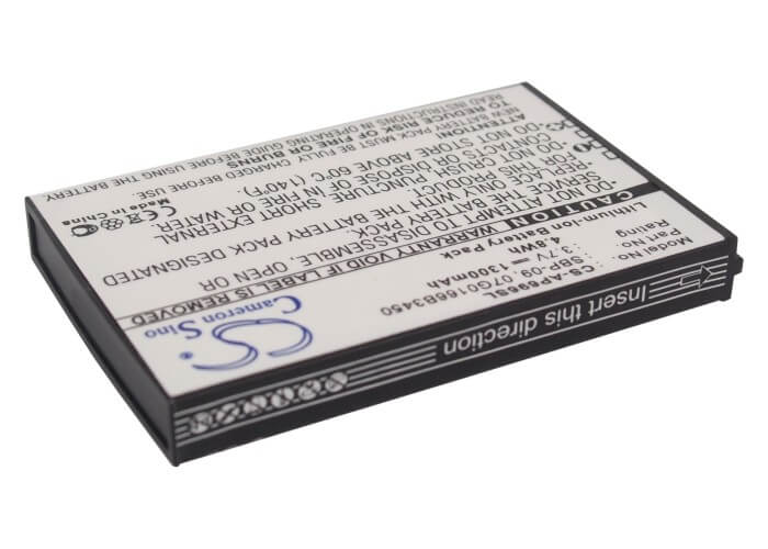 3.7V, 1300mAh, Li-ion Battery fits Asus, Mypal A626, Mypal A686, 4.81Wh