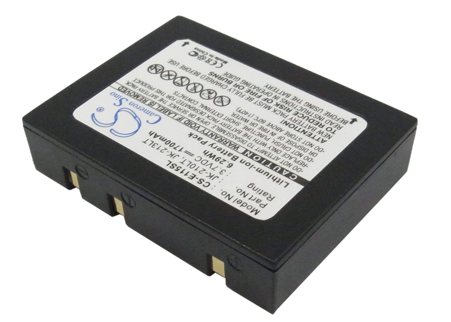 3.7V, 1700mAh, Li-ion Battery fits Casio, Cassiopeia E100, Cassiopeia E105, 6.29Wh