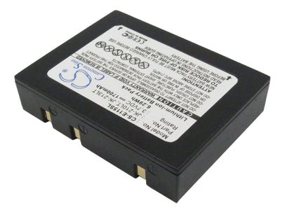 3.7V, 1700mAh, Li-ion Battery fits Casio, Cassiopeia E100, Cassiopeia E105, 6.29Wh