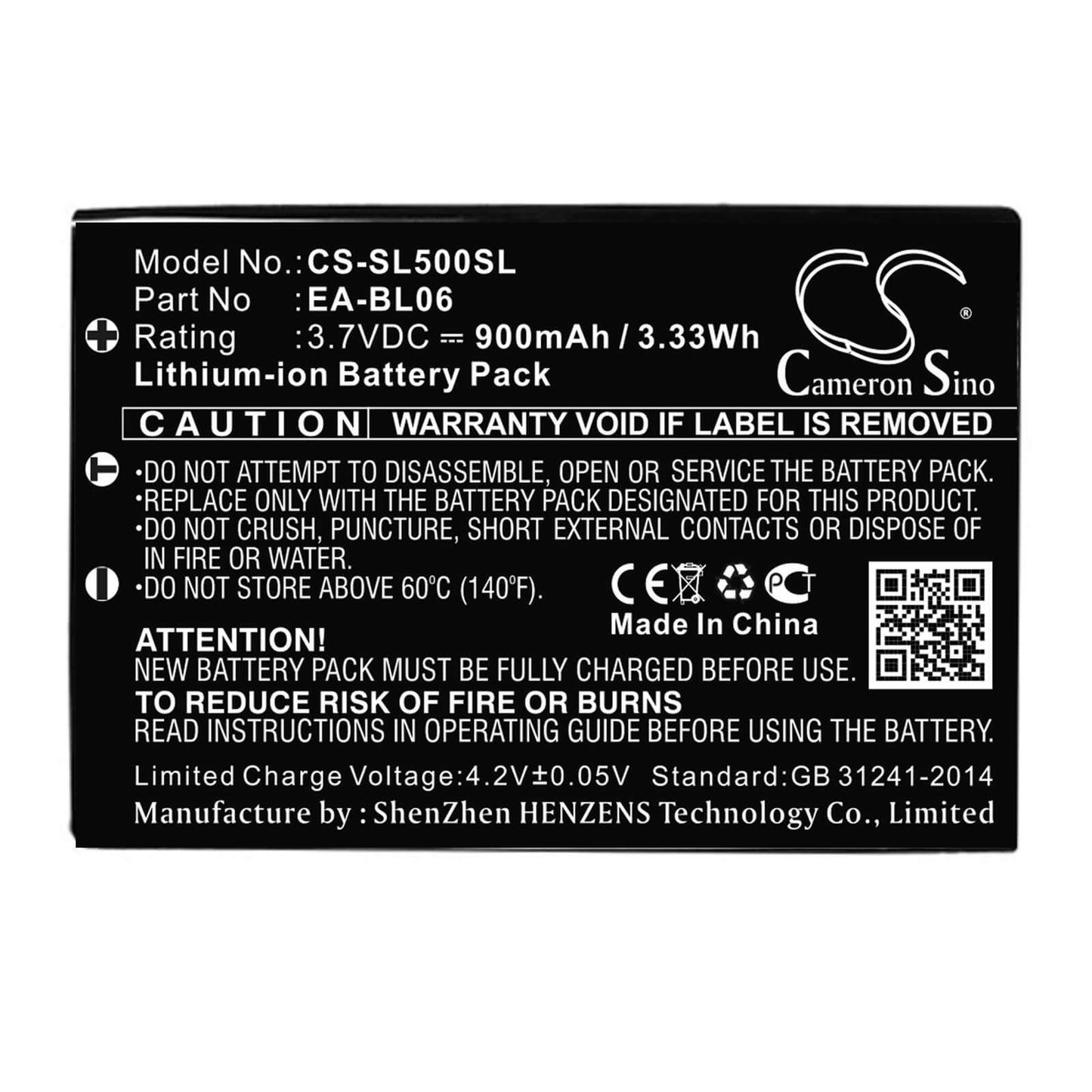 3.7V, 900mAh, Li-ion Battery fits Sharp, Zaurus C750, Zaurus C760, 3.33Wh