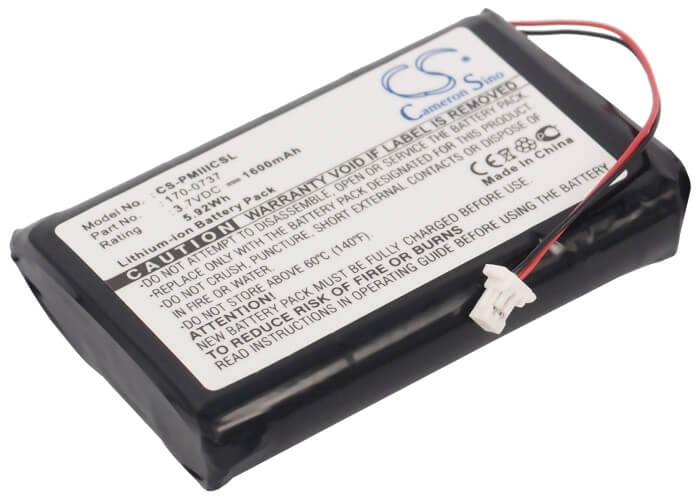 3.7V, 1600mAh, Li-ion Battery fits Palm, Iii, Iiic, 5.92Wh